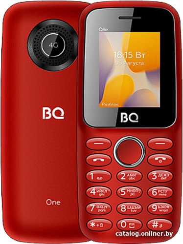 Кнопочный телефон BQ BQ-1800L One 4G (красный)