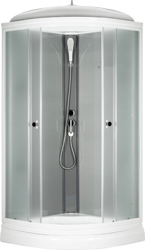 Душевая кабина Saniteco SNT-86 90х90 (серый/матовое стекло)