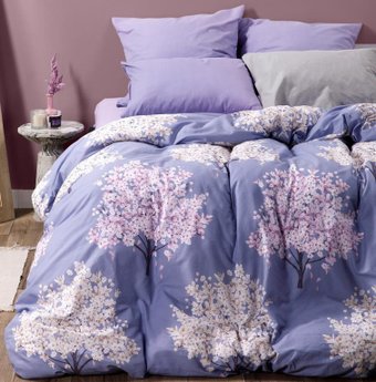 2-спальный комплект постельного белья Ночь Нежна Весенние деревья 2 сп. 70x70 71107-1+70895-4