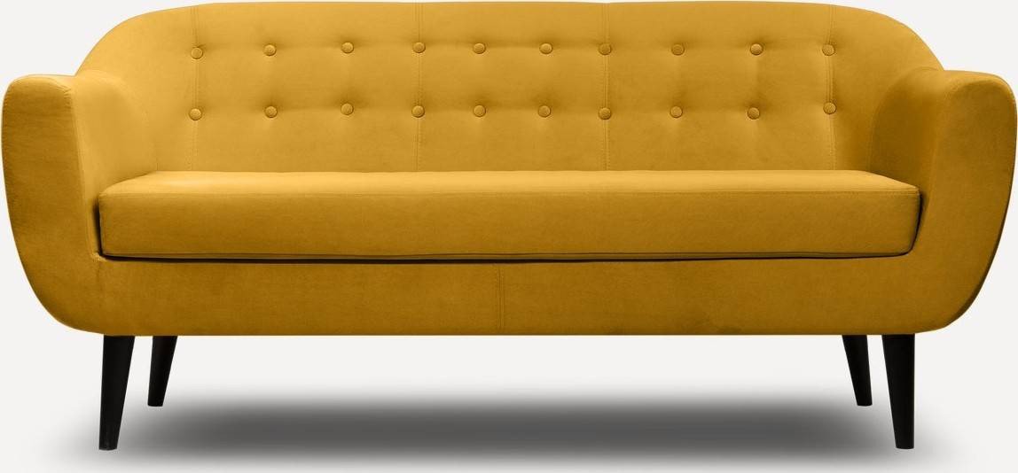 

Диван Divan Роттердам-3 Velvet Yellow 85423 (желтый)