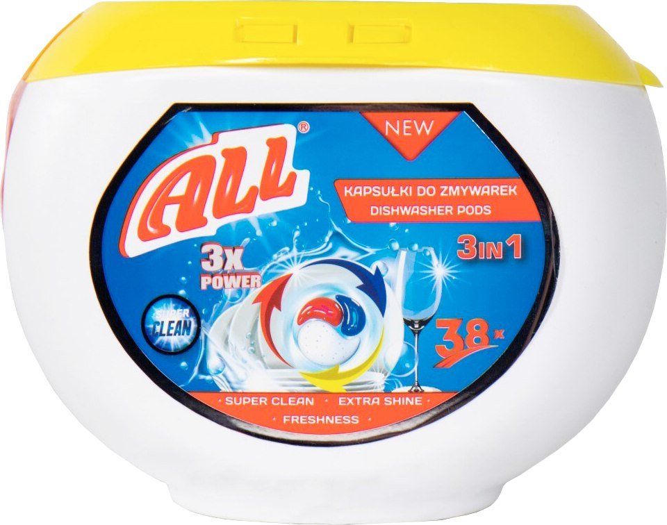 

Капсулы для посудомоечной машины All Dishwasher Capsules (38 шт.)