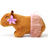 Классическая игрушка Pomposhki Капибара с цветочком 10128062