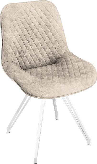 

Стул Трия Оливер К4 (белый матовый/микровелюр Wellmart Dark Beige)