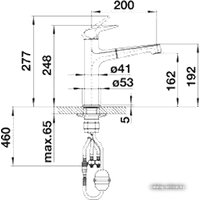 Смеситель Blanco Felisa-S антрацит (520338)
