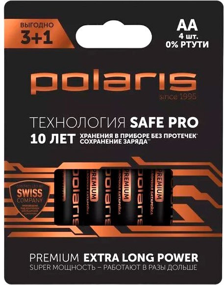 

Батарейка Polaris АА LR06 BP4 Premium