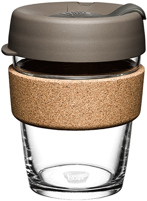 

Многоразовый стакан KeepCup Brew Cork M Black 340мл (серый)