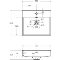 Умывальник Cezares Space 50262