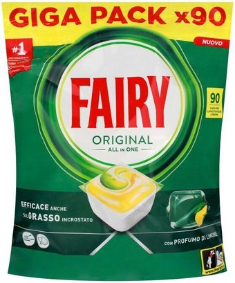Капсулы для посудомоечной машины Fairy Original All in One Lemon (90 шт)