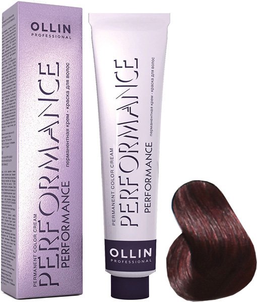

Крем-краска для волос Ollin Professional Performance 5/5 светлый шатен махагоновый