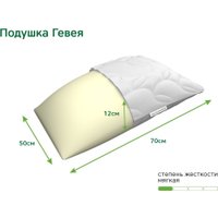 Ортопедическая подушка ЭОС Гевея (50x70) джерси