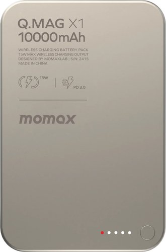 Внешний аккумулятор Momax Q.Mag X1 Magnetic IP117A 10000mAh (титановый)