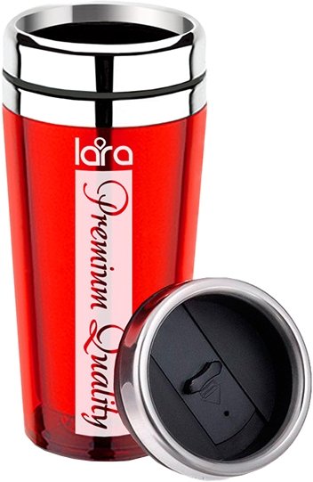 

Термокружка Lara LR04-32 0.5л (красный)