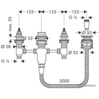 Скрытый механизм Hansgrohe 13244180