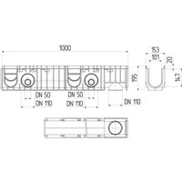 Канал пластиковый Ecoteck ДИ04105000 в Лиде