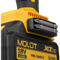 Molot MBD 1825 Li XLT Lite SET 2318139 (перфоратор, УШМ, шуруповерт, 2 АКБ, кейс)