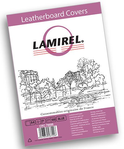 

Картонная обложка для переплета Lamirel Delta А4 230 г/м2 100 шт LA-78688 (синий)