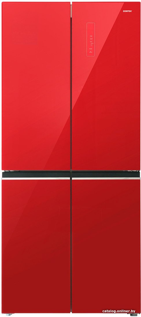 Четырёхдверный холодильник CENTEK CT-1744 Red