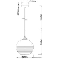 Подвесная люстра Arte Lamp Wave A7763SP-1CC