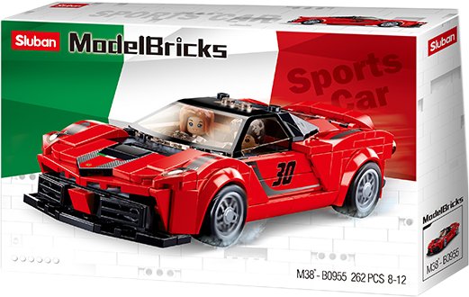 

Конструктор Sluban Model Bricks M38-B0955 Italian Super Car