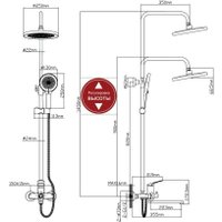Душевая система  Econoce EC0765
