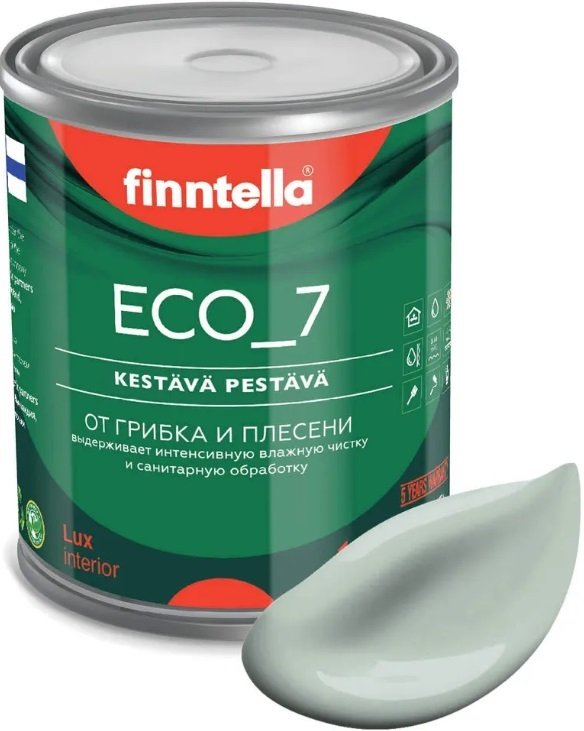 

Краска Finntella Eco 7 Aave F-09-2-1-FL044 0.9 л (серо-зеленый)