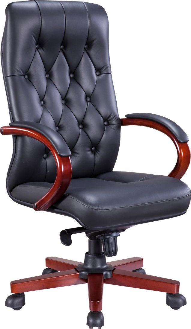 

Офисное кресло Everprof Monaco Wood (натуральная кожа, черный)