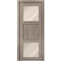Межкомнатная дверь MDF-Techno Dominika 805 80x200 (дуб дымчатый, стекло лакобель кремовый)