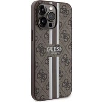 Чехол для телефона Guess PU 4G Stripes (MagSafe) для iPhone 16 Pro Max GUHMP16XP4RPSW