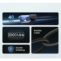 Кабель Ugreen NW153 30795 RJ45 - RJ45 (10 м, черный)