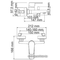 Смеситель Wasserkraft Dill 6101