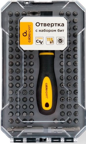 Набор отвертка с битами Cablexpert TK-SD-372 (115 предметов)