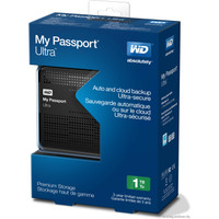 Внешний накопитель WD My Passport Ultra 1TB Black (WDBZFP0010BBK)