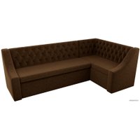 Угловой диван Лига диванов Мерлин 100452 (коричневый)