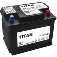 Автомобильный аккумулятор Titan AGM R+ (60 А·ч)