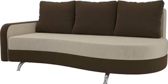 Лига диванов Премьер 105262 (левый, бежевый/коричневый)