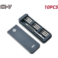 Набор отвертка с битами Deli DL241010J (10 предметов) в Гродно