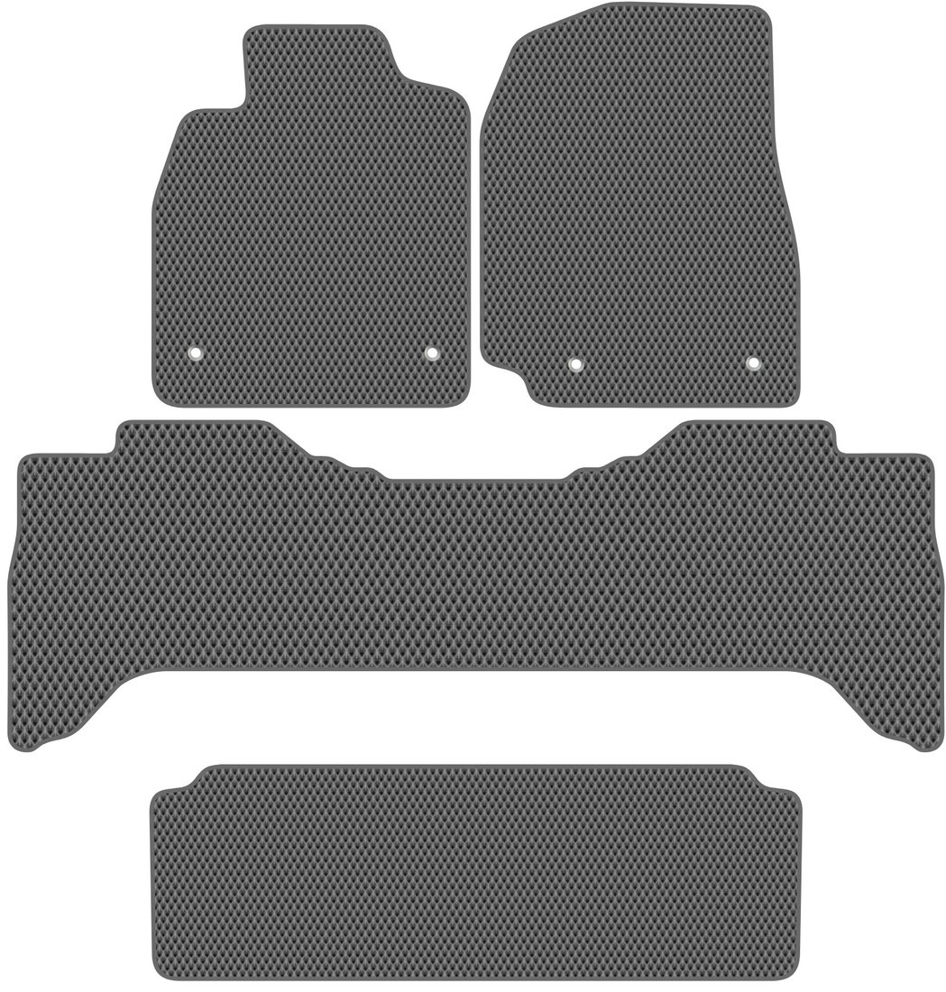 

Комплект ковриков для авто Alicosta Lexus LX470 (suv / j100) +3 ряд 2002 - 2007 (серый, ромб)