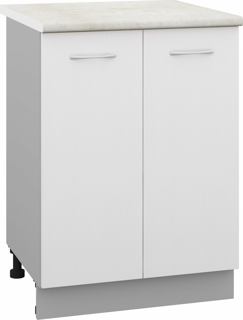 

Шкаф напольный Кортекс-мебель Корнелия Лира НШ60р (белый/королевский опал)