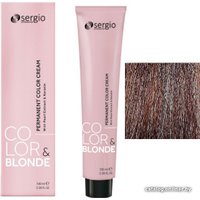 Крем-краска для волос Sergio Professional Color&Blonde 7.41 средне-русый медный матовый