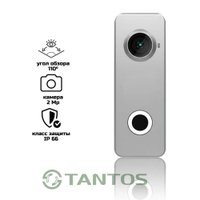 Комплект видеодомофона Tantos Rocky HD Wi-Fi (белый) + iLexa HD (никель)