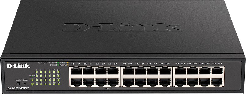 

Настраиваемый коммутатор D-Link DGS-1100-24PV2/A3A