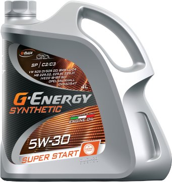 

Моторное масло G-Energy Synthetic Super Start SP C2/C3 5W-30 4л