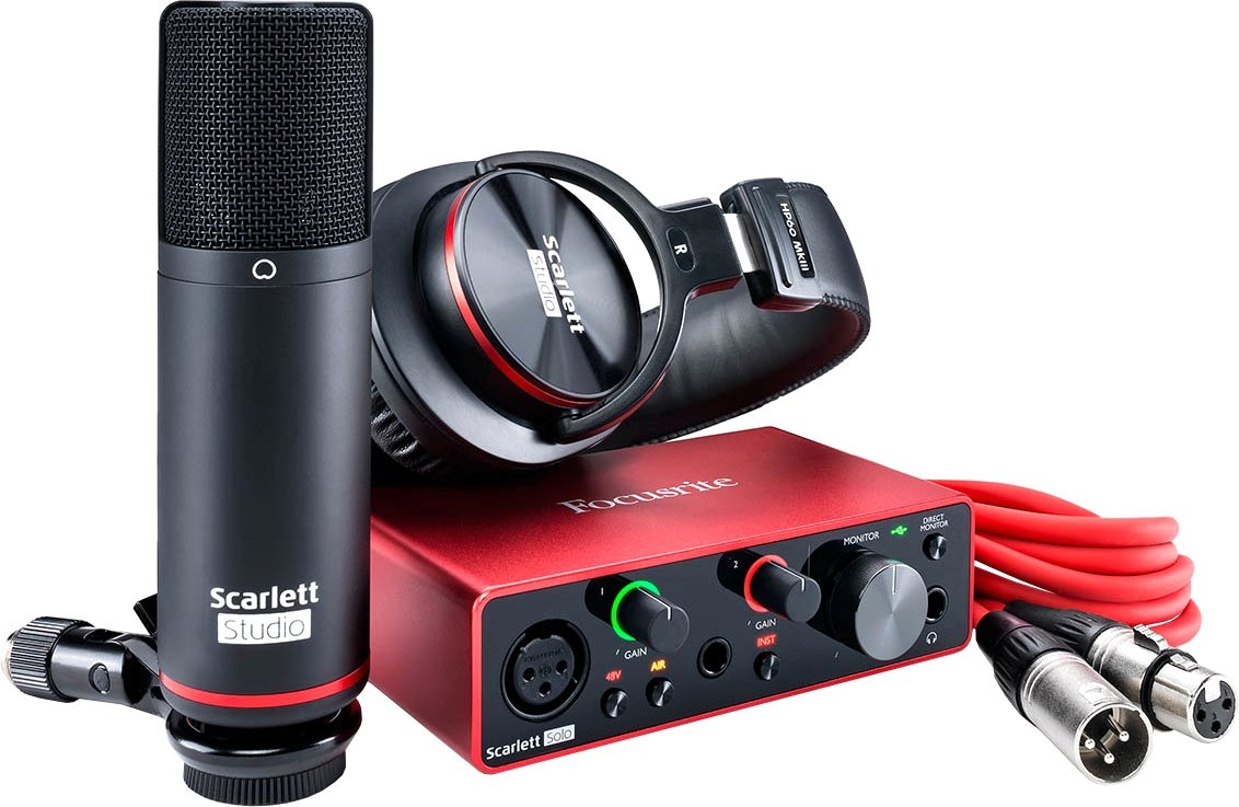 

Комплект для звукозаписи Focusrite Scarlett Solo Studio (3-е поколение)