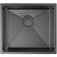 Кухонная мойка ZorG Zerox 49 U / IF PVD Gunblack