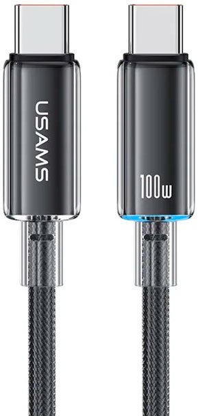 

Кабель Usams US-SJ660 USB Type-C - USB Type-C (1.2 м, черный)
