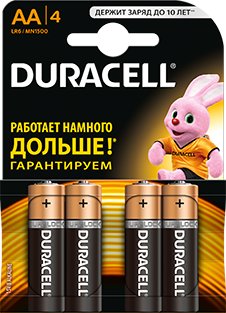 Батарейка DURACELL AA 4 шт.