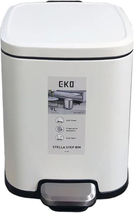 Мусорное ведро Eko Stella EK9384 9 л (белый)