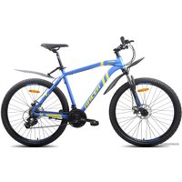 Велосипед Racer XC90 27.5 р.20 2022 (голубой/желтый)