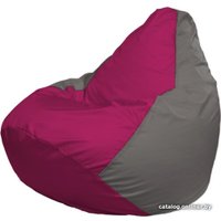 Кресло-мешок Flagman Груша Макси Г2.1-374 (серый/фуксия)