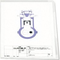 

Папка-уголок Durable 233719 (красный)